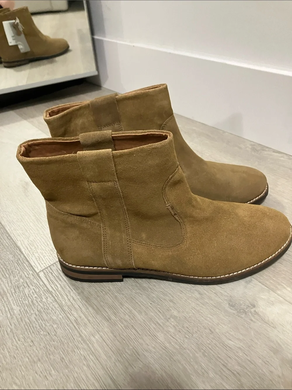 Women’s 10, genuine leather ankle booties from H&M. New with tags - Picture 3 of 9